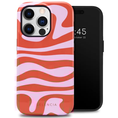 Selencia Coque arrière Vivid pour Apple iPhone 14 Pro - Dream Swirl Pink