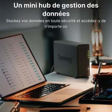 Synology DiskStation DS124 servidor de almacenamiento NAS Escritorio Realtek RTD1619B 1 GB DDR4 0 TB DiskStation Manager Negro
