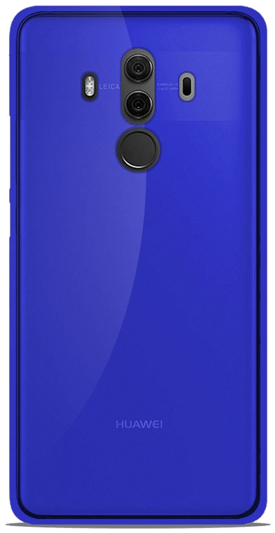 Coque silicone unie compatible Givré Bleu Huawei Mate 10 Pro