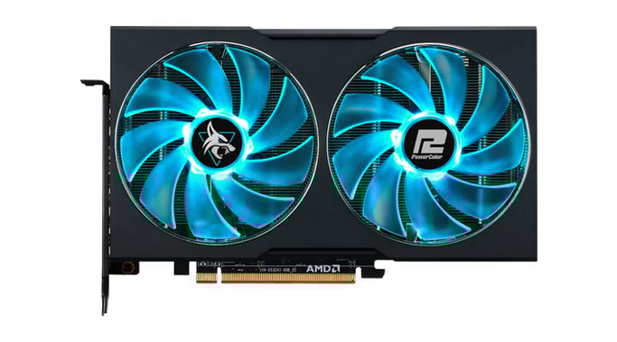 PowerColor Hellhound RX 7600 8G-L/OC AMD Radeon RX 7600 8 GB GDDR6