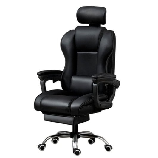 Chaise de bureau COOL Board ergonomique cuir synthétique coussins latex repose pieds - vue 3