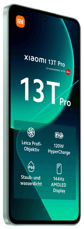 Xiaomi - 13T Pro 16,9 cm (6.67) SIM doble Android 13 5G USB Tipo C 16 GB  1,02 TB 5000 mAh Verde