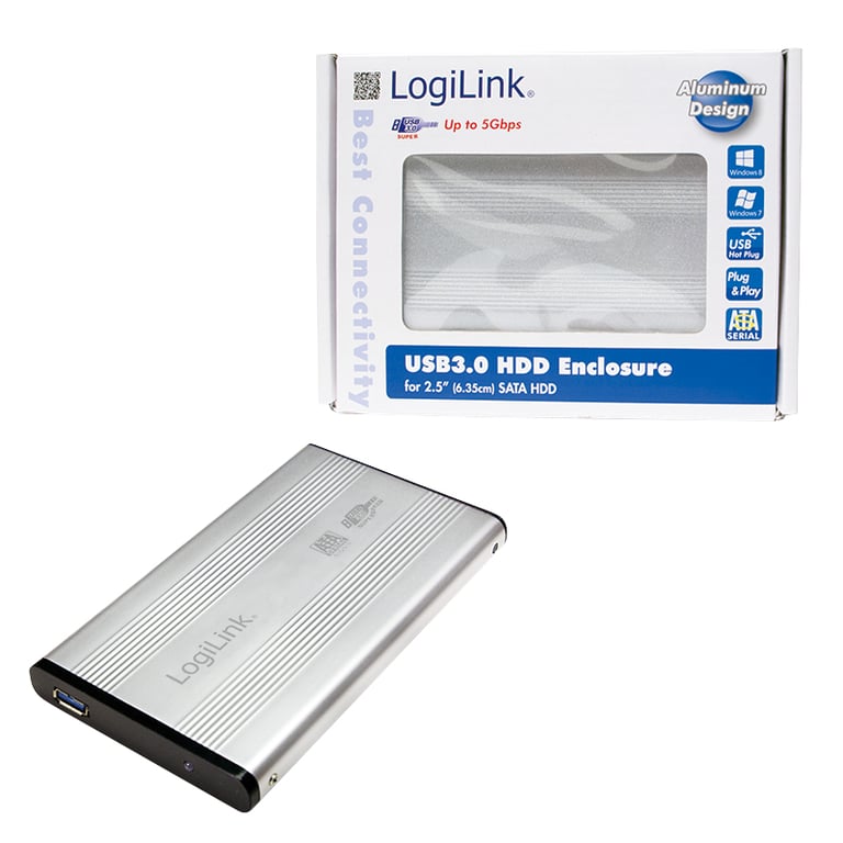 LogiLink UA0106A Boîtier de disques de stockage 2.5 Alimenté par port USB Neuf - vue 2