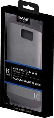 (P) Funda protectora delgada para Samsung Galaxy S6 Edge, Gris sideral