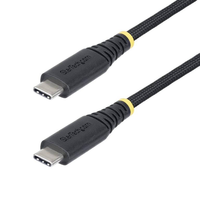 StarTech.com Câble de Charge USB-C de 1m, Durable et Ultra-Flexible, PD EPR 240W (5A), Câble de Recharge USB 2.0 pour Ordinateur Portable, Certifié USB-IF, Cordon de Recharge USB-C Robuste - Neuf