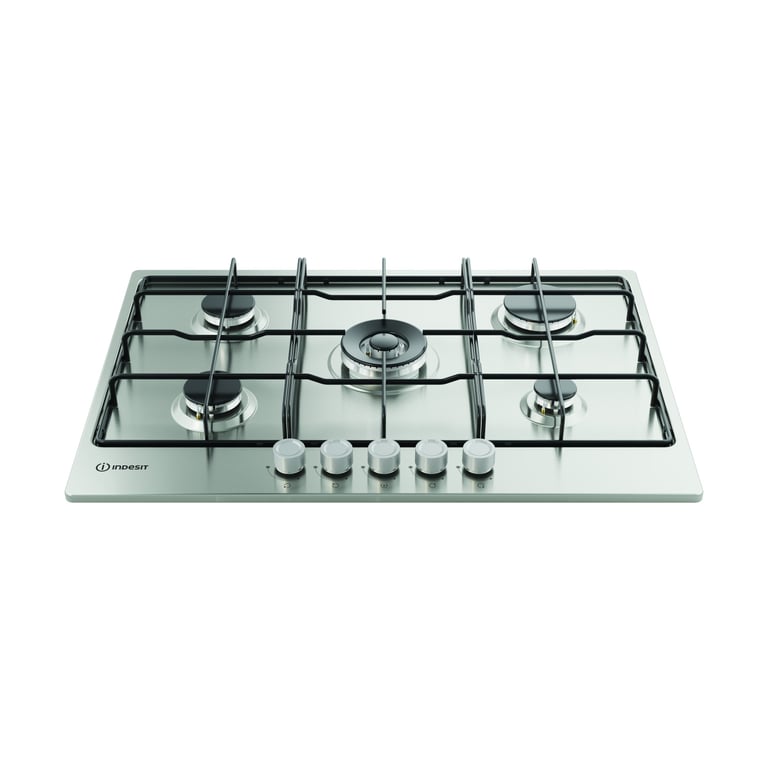 Indesit THP /IXI 1 Acier inoxydable Intégré 75 cm Gaz 5 zone Neuf - vue 2