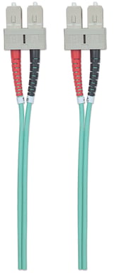 Intellinet - Patch Cable - SC Multi -Mode (M) - SC Multi -Mode (M) - 3,0m - Fibra - 50/125 Micrometro - OM3 - alogeno -free - Aquamarine (751100)