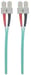 Intellinet - Patch Cable - SC Multi -Mode (M) - SC Multi -Mode (M) - 3,0m - Fibra - 50/125 Micrometro - OM3 - alogeno -free - Aquamarine (751100)