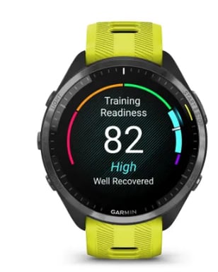 Garmin Forerunner 965 3,56 cm (1,4'') AMOLED 47 mm Digitale 454 x 454 pixel Touch screen Giallo Wifi GPS (satellitare)