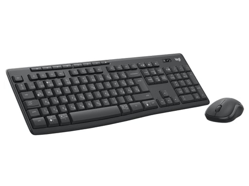 Logitech MK370 Combo for Business teclado Ratón incluido Oficina RF Wireless + Bluetooth QWERTY Portugués Grafito