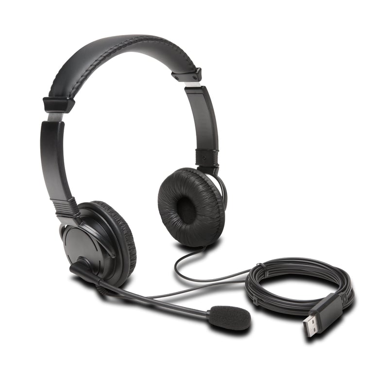 Kensington USB Hi Fi Headphones with Mic - vue 3