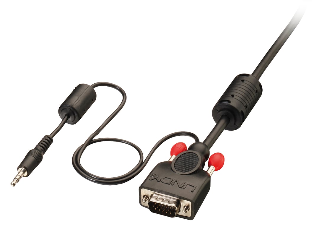 Lindy 37299 câble vidéo et adaptateur 2 m VGA (D-Sub) + 3,5 mm