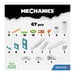 GEOMAG MECHANICS, GRAVITY 67 pcs, construction magnétique, jeux éducatifs, Jouet pour enfants des 8 ans, GMV00