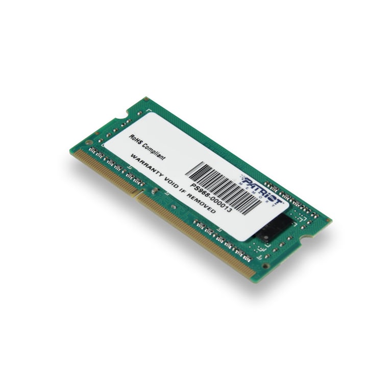Patriot Signature Line DDR3 module 4 Go SO DIMM 204 broches 800 MHz / PC3 12800 CL11 1.5 V mémoire sans tampon non ECC - vue 2