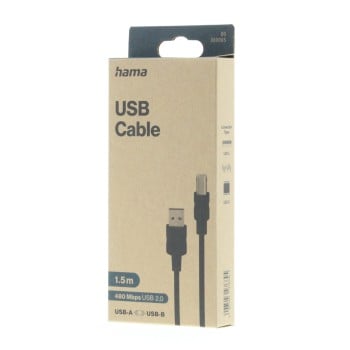 Cable USB, USB 2.0, 480 Mbit/s, 1 . 50 m