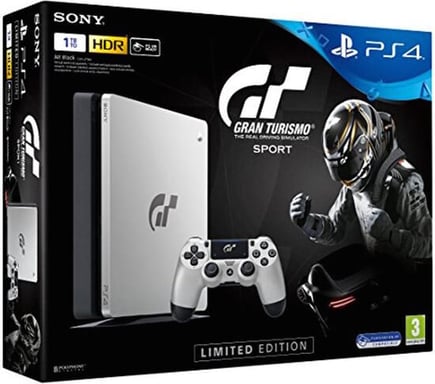 PS4 SLIM 1TB Gran Turismo Edition Plata