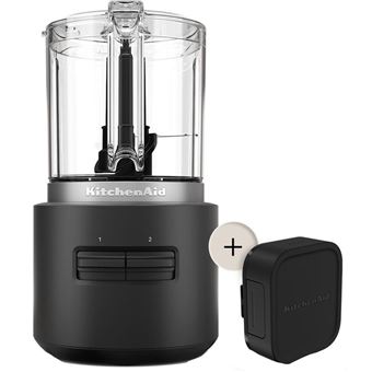 Tritacarne senza fili KitchenAid Go 5KFCR531BM da 12 V con batteria - Nero
