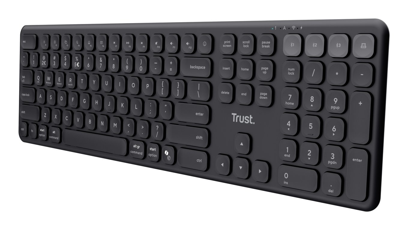 Trust Vaiya clavier Universel USB + RF Wireless + Bluetooth Italien Neuf