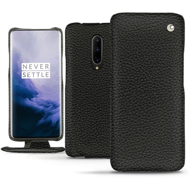 Housse cuir OnePlus 7 Pro -  - Noir - Cuir grainé