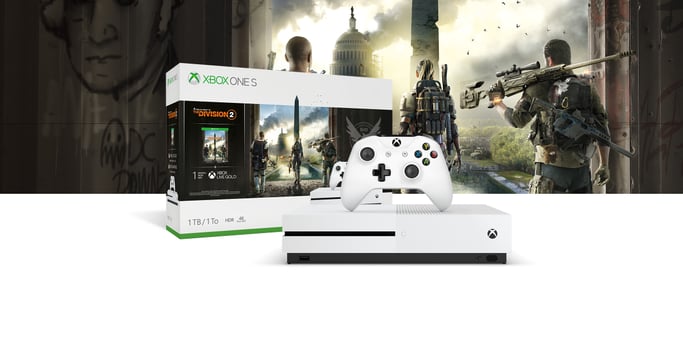 Microsoft Xbox One S + Tom Clancy's The Division 2 1000 GB Wifi Blanco