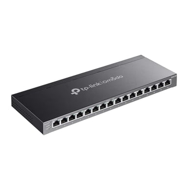 TP-Link Omada SG2016P commutateur réseau Géré L2/L2+ Gigabit Ethernet (10/100/1000) Connexion Ethernet, supportant l'alimentation via ce port (PoE) Noir