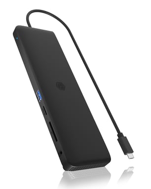 ICY BOX IB-DK2116-C Acoplamiento USB 3.2 Gen 2 (3.1 Gen 2) Type-C Negro