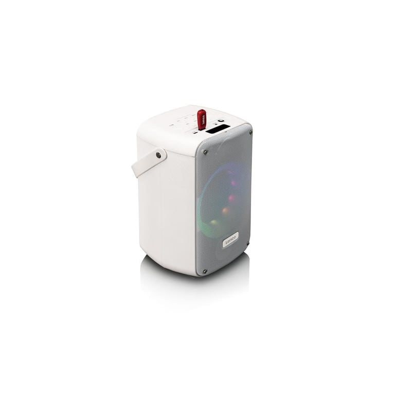Système karaok é LENCO BTC 060WH Bluetooth 5.2 micro sans fil rechargeable lumières LED Neuf - vue 2