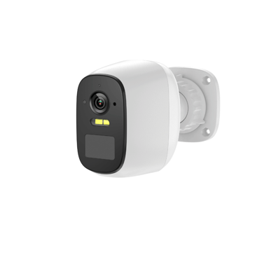 Konyks Camini Air SE - Telecamera di sorveglianza wireless WiFi per esterni, notifiche di rilevamento del movimento, visione notturna a colori, funzione luce e sirena