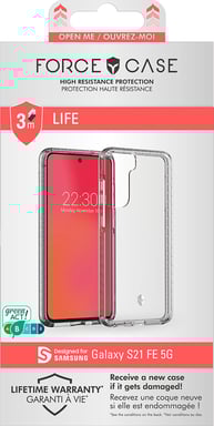 FORCE CASE FCLIFENGS21FET coque de protection pour téléphones portables Transparent Samsung G S21FE
