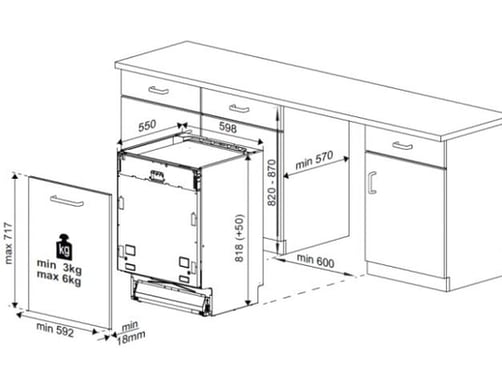 Lave-vaisselle tout-intégrable BEKO PDIN 25311 13 couverts A++ 60 cm Tout intégrable