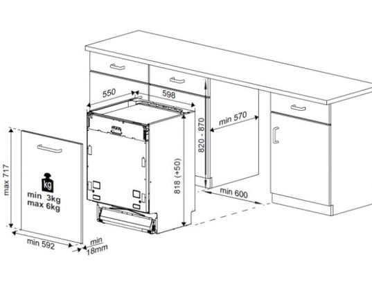 BEKO Lave vaisselle tout intégrable 60 cm 13 couverts 47dB PDIN25311 - vue 7