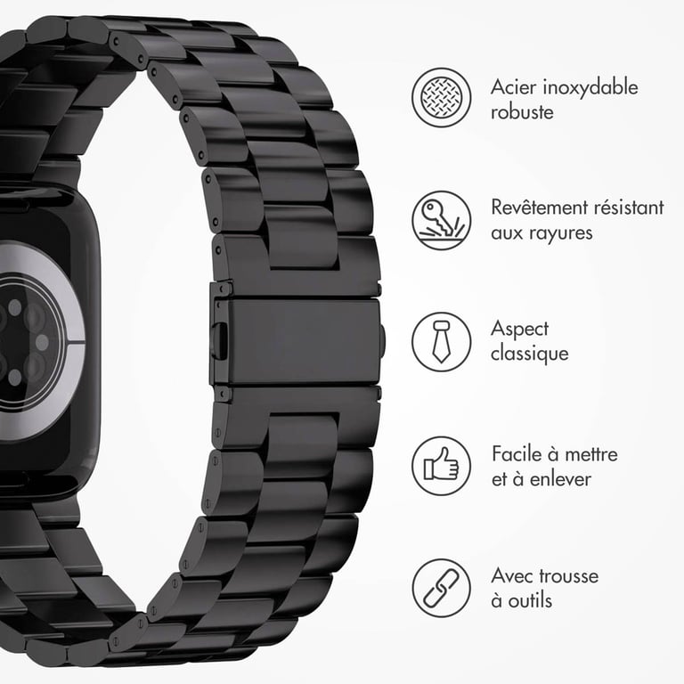 Bracelet Apple Watch 49mm Acier - vue 9