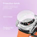 imoshion Coque rigide à couverture complète pour Samsung Galaxy Watch Ultra - Transparant