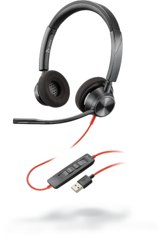 POLY Blackwire 3320 Casque Avec fil Arceau BureauCentre d'appels USB Type A Neuf