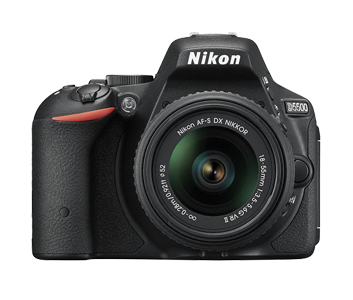 Nikon D5500 + AF-S DX NIKKOR 18-55mm Kit d'appareil-photo SLR 24,2 MP CMOS 6000 x 4000 pixels Noir - Neuf