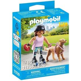 Playmobil 71739 Patinadora Con Retriever