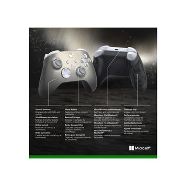 Microsoft QAU-00040 accessorio per videogiochi Beige, Grigio Joystick analogico/digitale Android, PC, Xbox One, Xbox One S, Xbox One X, Xbox Series S, Xbox Series X, iOS
