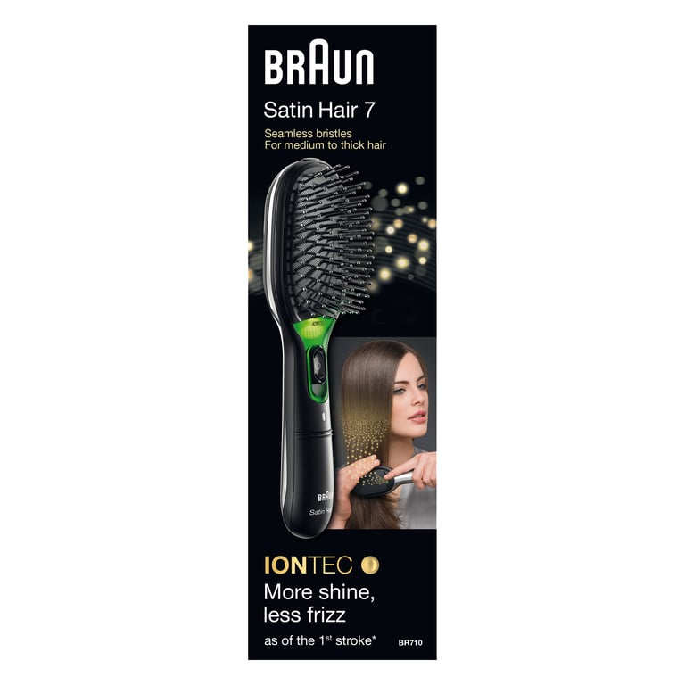 Braun BR710 Adulte Brosse à cheveux rectangulaire 1 pièce Neuf - vue 2