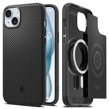 Spigen Mag Armor cover protettiva per cellulare 17 cm (6,7'') Nero Apple iPhone 15 Plus