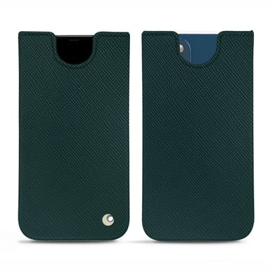Pochette cuir Apple iPhone 14 Plus - Pochette - Vert séduisant ( Pantone #1d3c34 ) - NOREVE