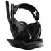 ASTRO Gaming A50 + Stazione Base Cuffie senza fili ad archetto Play Nero, Argento