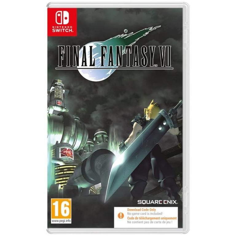 Final Fantasy VII Jeu Nintendo Switch Code dans la boîte - vue 3