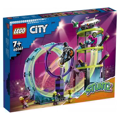 LEGO City 60361: El desafío definitivo de acrobacias en moto con motos y estructuras acrobáticas