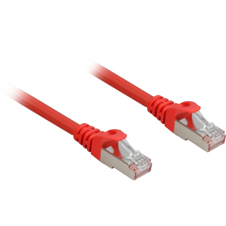 Sharkoon Cat.6a SFTP câble de réseau Rouge 0,25 m Cat6a S/FTP (S-STP) - Neuf