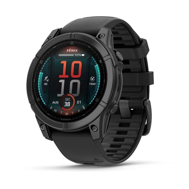 Garmin Fenix E 3,3 cm (1.3'') AMOLED 47 mm Numérique 416 x 416 pixels Écran tactile Noir Wifi GPS (satellite)