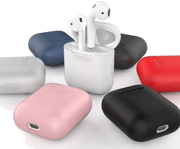 Coque Silicone pour AirPods APPLE Boitier de Charge Grip Housse Protection