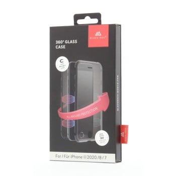 Funda protectora ''360° Glass'' para iPhone 7/8, negra