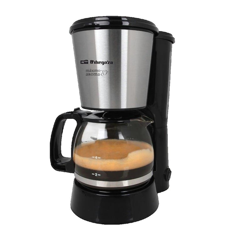 Cafetera de filtro Orbegozo 6 tazas Gris y negro - Nuevo