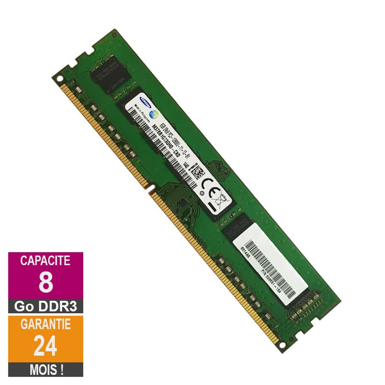 8Go RAM DDR3 M378B1G73QH0 CK0 DIMM PC3 Très bon état - vue 2