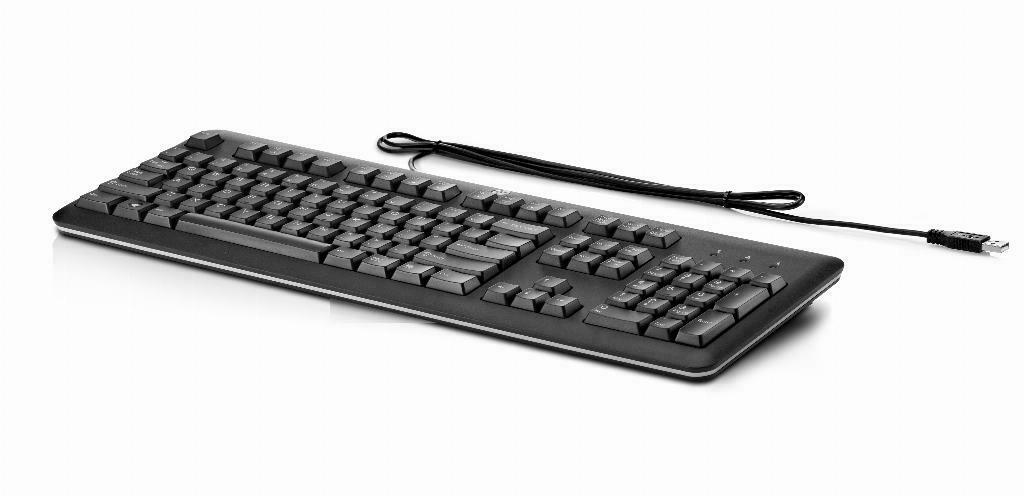 HP QY776AA clavier Bureau USB QWERTY Anglais Noir - Neuf